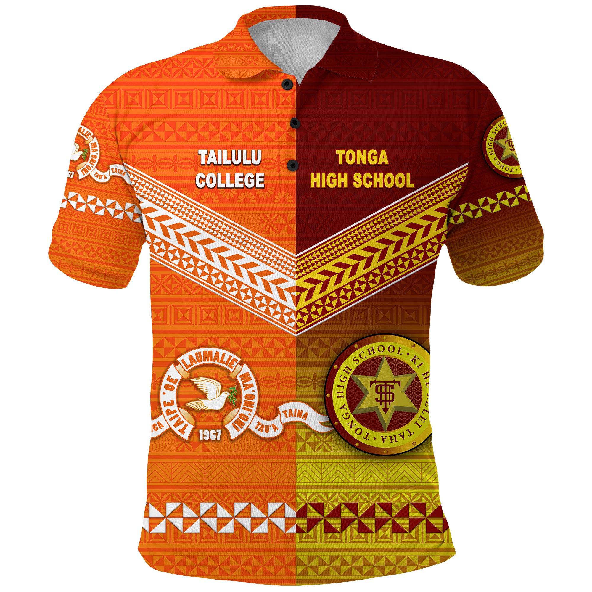 Tonga Tailulu College and Tonga High School Polo Shirt Together Unique Style LT8 - Polynesian Pride