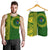 Combo Men Tank Top and Men Short Cook Islands Rugby Notable Green - Polynesian Pride