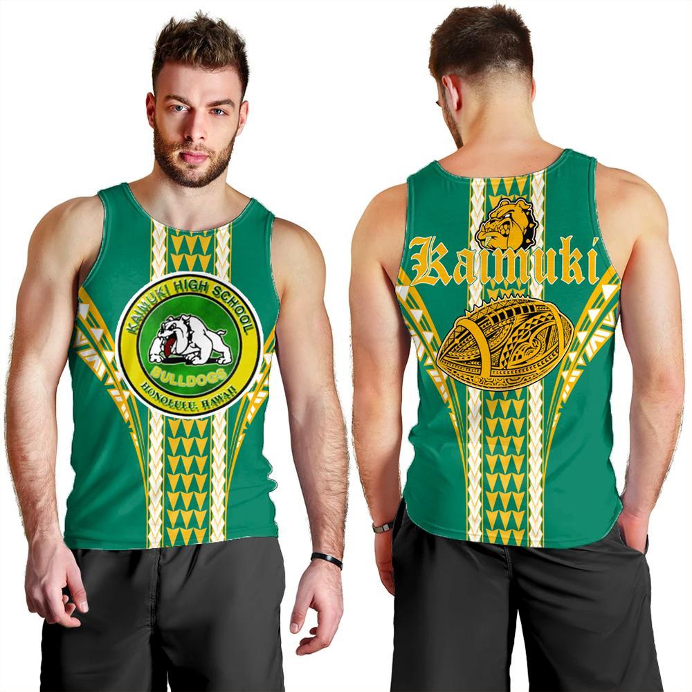 Hawaii Men's Tank Top - Kaimuki High Football Jersey Men's Tank Top - AH Green - Polynesian Pride