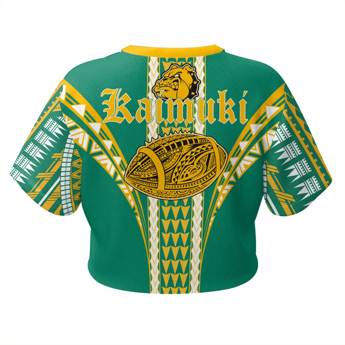 Hawaii - Kaimuki High Football Jersey Crop Top T - Shirt - AH - Polynesian Pride