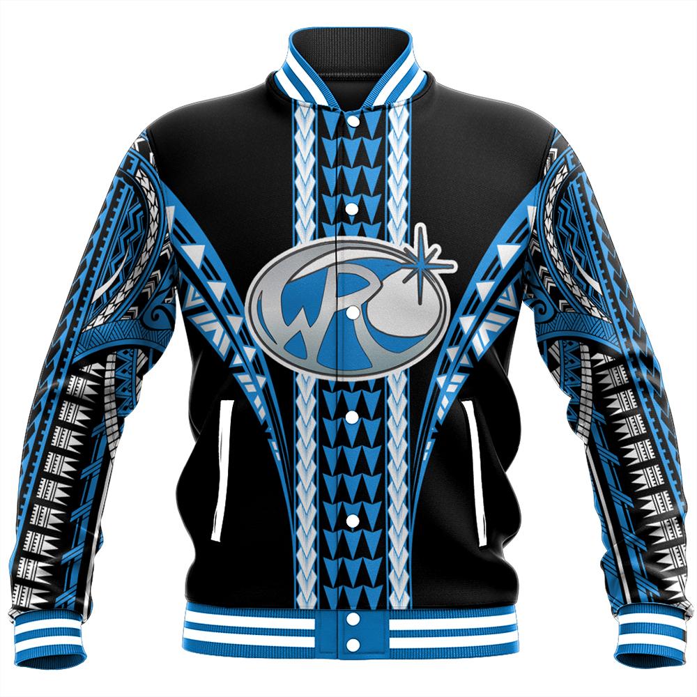 Hawaii Baseball Jacket - Kealakehe High Baseball Jacket - AH Unisex Blue - Polynesian Pride