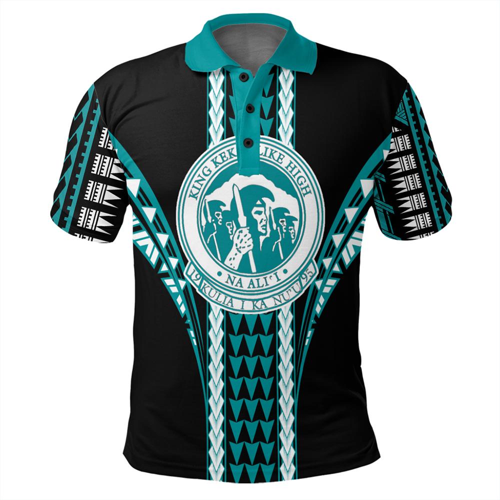 Hawaii Polo Shirt King Kekaulike High Football Jersey Polo Shirt - Polynesian Pride