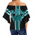 Hawaii - King Kekaulike High Football Jersey Off Shoulder Waist Wrap Top - AH - Polynesian Pride