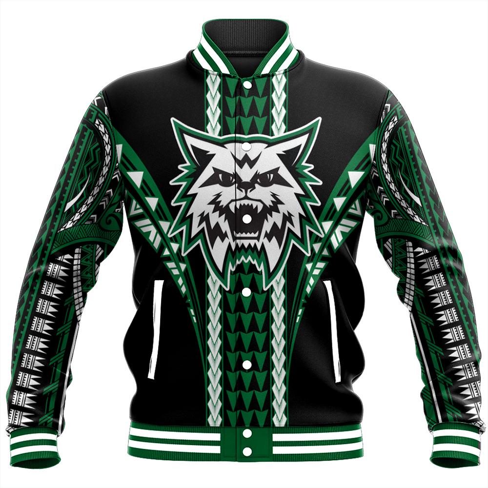 Hawaii Baseball Jacket - Konaweana High Baseball Jacket - AH Unisex Black - Polynesian Pride