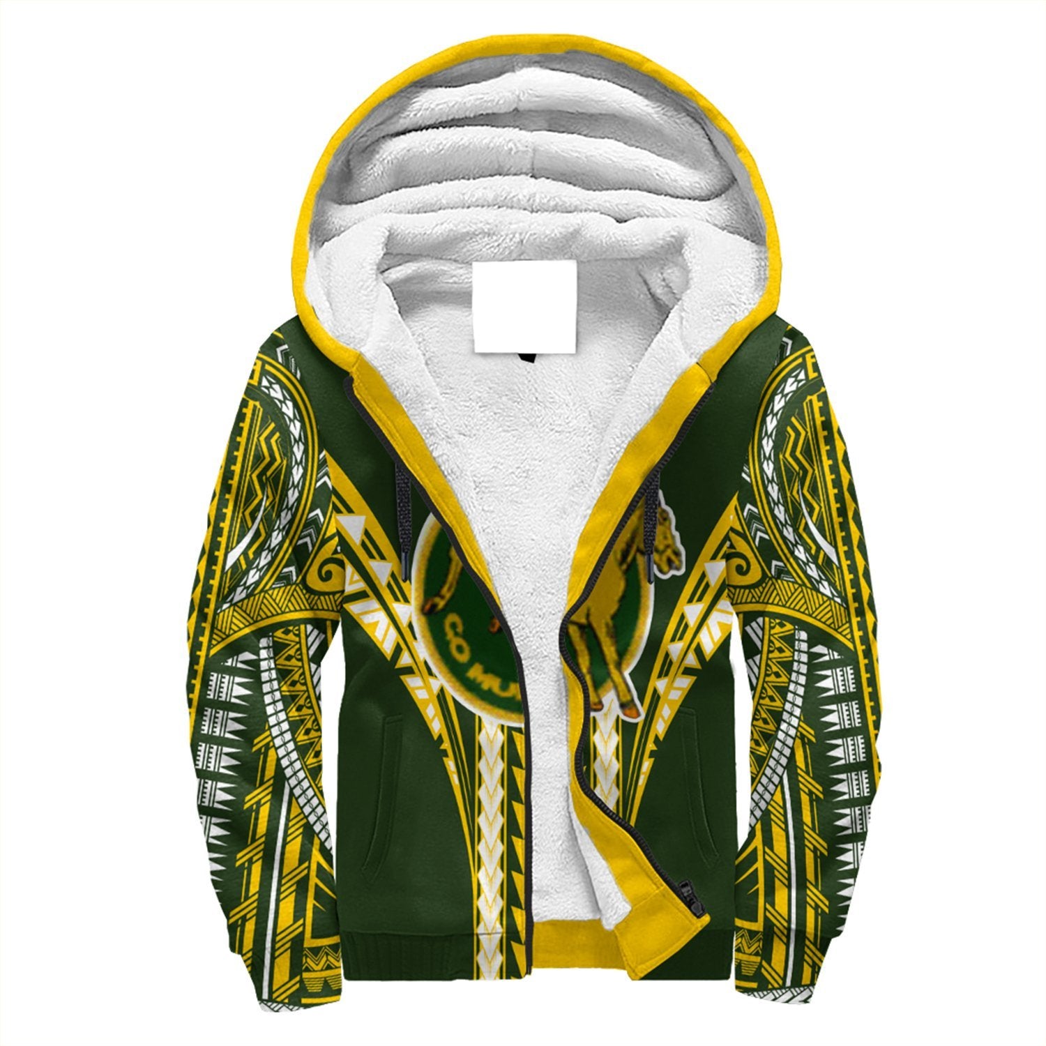 Hawaii - Leilehua High Football Jersey Sherpa Hoodie - AH Green - Polynesian Pride