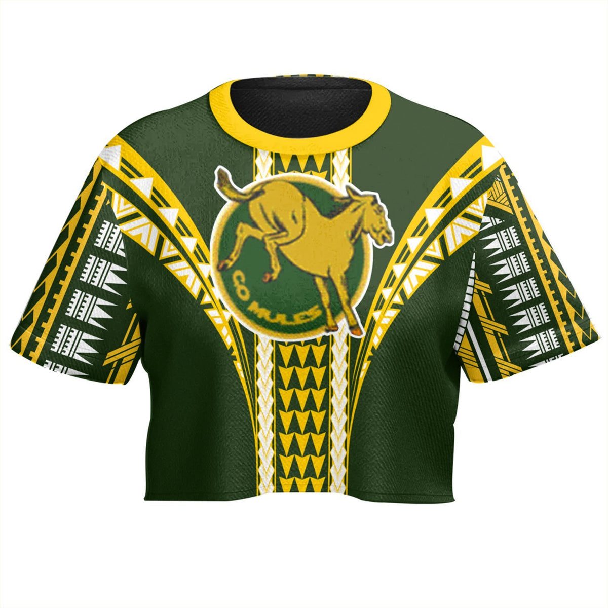 Hawaii - Leilehua High Football Jersey Crop Top T - Shirt - AH - Polynesian Pride