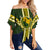 Hawaii - Leilehua High Football Jersey Off Shoulder Waist Wrap Top - AH Female Green - Polynesian Pride