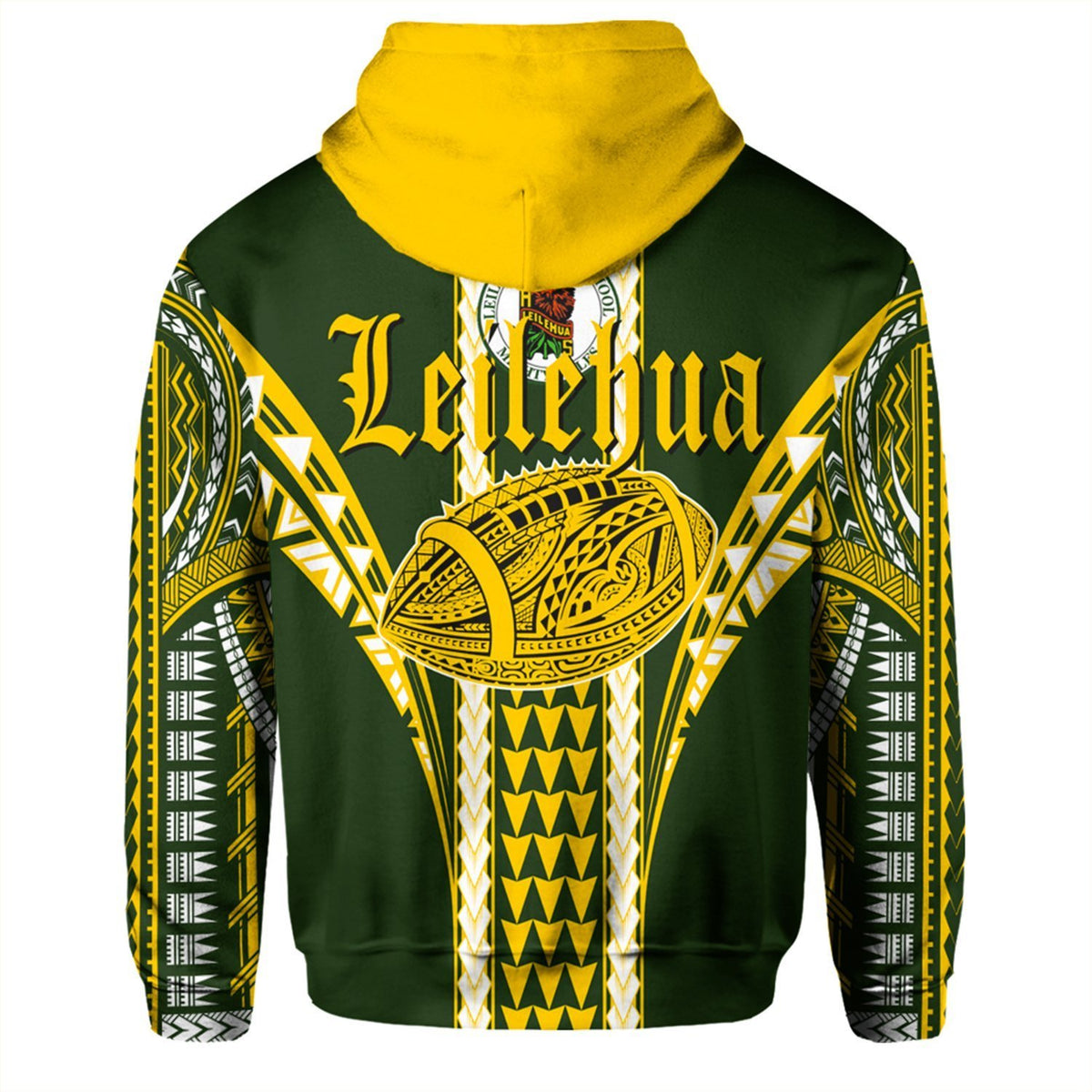 Hawaii Hoodie Leilehua High Football Jersey Hoodie - Polynesian Pride