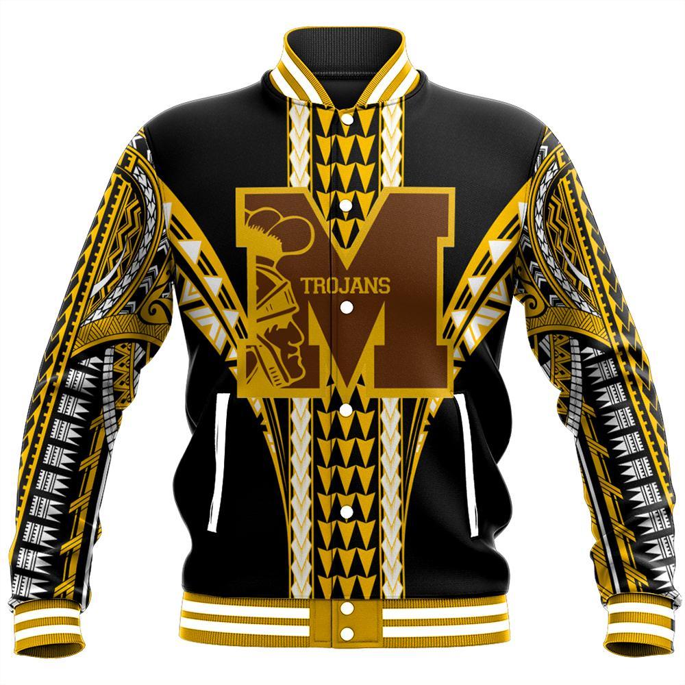 Hawaii Baseball Jacket - Mililani High Baseball Jacket - AH Unisex Yellow - Polynesian Pride