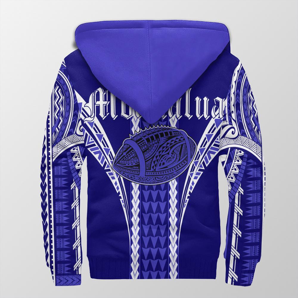 Hawaii - Moanalua High Football Jersey Sherpa Hoodie - AH - Polynesian Pride