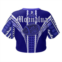 Hawaii - Moanalua High Football Jersey Crop Top T - Shirt - AH - Polynesian Pride