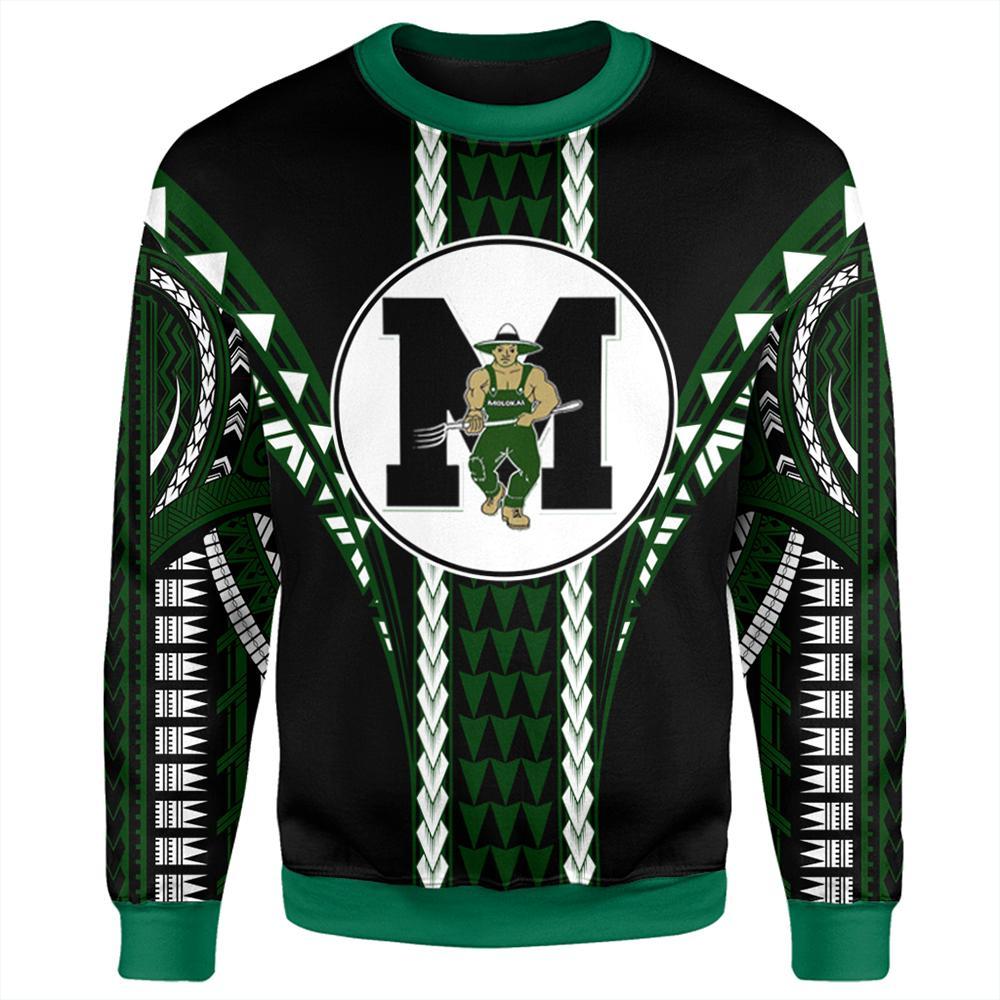 Hawaii - Molokai High Football Jersey Sweatshirt - AH - Polynesian Pride