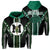 Hawaii Hoodie Molokai High Football Jersey Hoodie Zip Unisex Green - Polynesian Pride