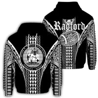 Hawaii Hoodie Radford High Football Jersey Hoodie Unisex Black - Polynesian Pride