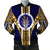 Hawaii Bomber Jacket - Waipahu High Football Jersey Bomber Jacket - AH Blue Unisex - Polynesian Pride