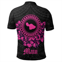Maui Map Hibiscus Polynesian Polo Shirt Lithe Style - Polynesian Pride
