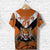 Custom Papua New Guinea Lae Snax Tigers T Shirt Rugby Simple Style Orange, Custom Text and Number LT8 - Polynesian Pride