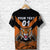 Custom Papua New Guinea Lae Snax Tigers T Shirt Rugby Original Style Orange, Custom Text and Number LT8 - Polynesian Pride