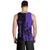 Hawaii King Polynesian Men's Tank Top - Lawla Style Purple - AH - Polynesian Pride