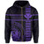 Polynesian Kakau Kanaka Seal of Hawaii Zip Hoodie Purple - Polynesian Pride
