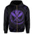 Polynesian Kanaka Shaka Map of Hawaii Zip Hoodie Purple - Polynesian Pride