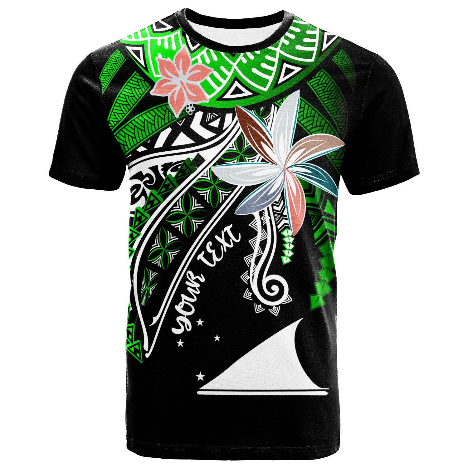 Tokelau Custom T Shirt Fanciful Forest Green Color Unisex Green - Polynesian Pride