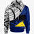 Tokelau Custom Hoodie Tokelau Flag Style With Claw Pattern Unisex Blue - Polynesian Pride