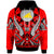 Tokelau Hoodie Tribal Sun Tattoo Red Color Unisex Red - Polynesian Pride