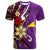 Tokelau T Shirt Tribal Flower With Special Turtles Purple Color Unisex Purple - Polynesian Pride