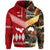 Custom Tonga Ngatu and Australia Aboriginal Hoodie KID Together LT8 - Polynesian Pride