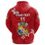 Custom Mate Maa Tonga Rugby Zip Hoodie Polynesian Unique Vibes Full Red, Custom Text and Number - Polynesian Pride