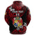 Custom Mate Maa Tonga Rugby Zip Hoodie Polynesian Unique Vibes Red, Custom Text and Number - Polynesian Pride