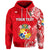 Custom Tonga Coat of Arms Hoodie Simple Vibes Bright Red LT8 - Polynesian Pride