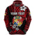 Custom Mate Maa Tonga Rugby Hoodie Polynesian Unique Vibes Red Unisex Red - Polynesian Pride