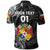 Custom Tonga Coat Of Arms Polo Shirt Simple Vibes Black, Custom Text and Number LT8 - Polynesian Pride