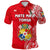 Custom Tonga Coat Of Arms Polo Shirt Simple Vibes Bright Red, Custom Text and Number LT8 - Polynesian Pride