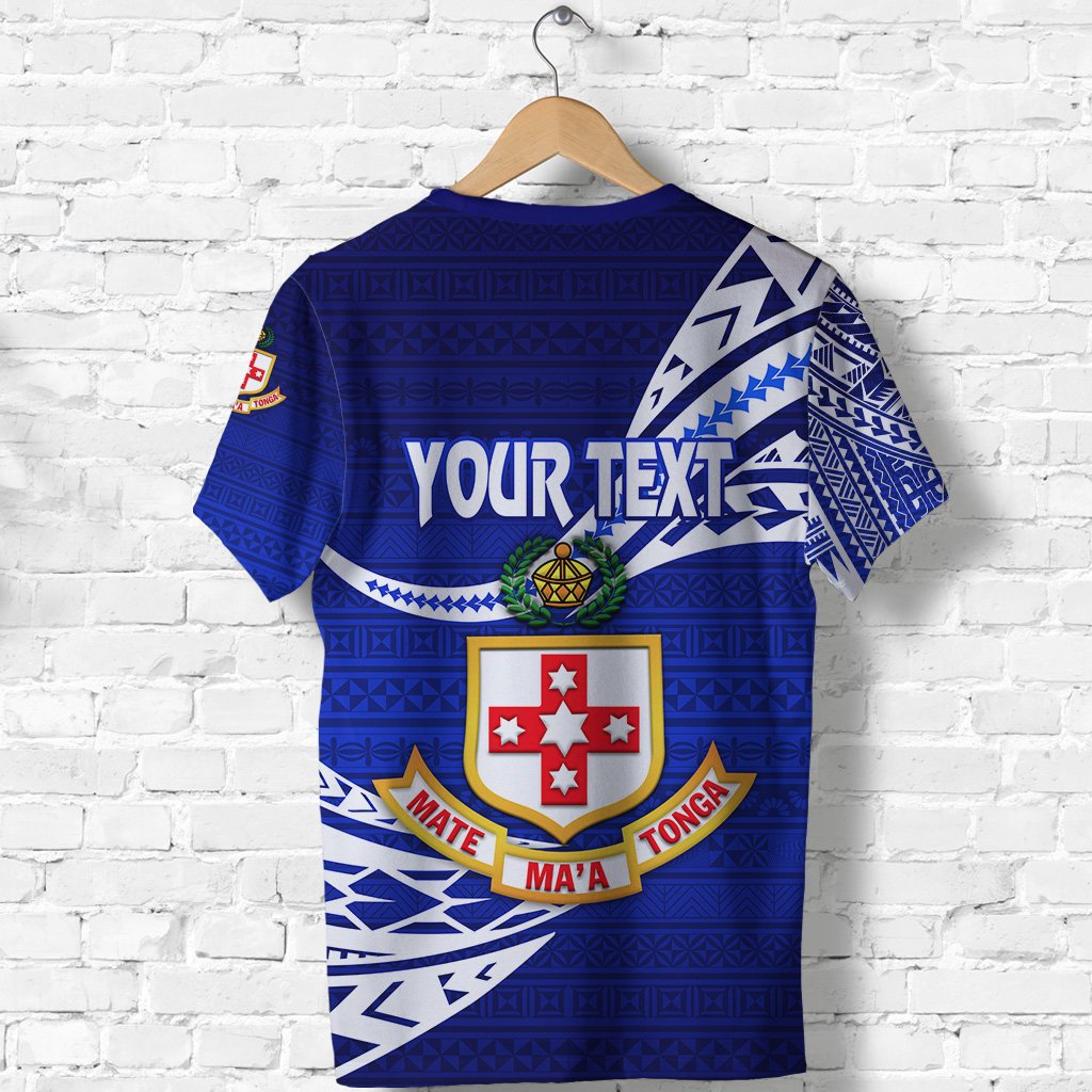 Custom Kolisi Tonga T Shirt Mate Maa Tonga Unique Version Blue - Polynesian Pride