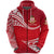 Custom Kolisi Tonga Zip Hoodie Mate Maa Tonga Unique Version Red - Polynesian Pride