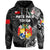 Custom Tonga Coat of Arms Zip Hoodie Simple Vibes Black, Custom Text and Number LT8 - Polynesian Pride