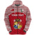 Custom Kolisi Tonga Zip Hoodie Mate Maa Tonga Simple Version Coat of Arms - Polynesian Pride