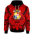 Tonga Hoodie Classic Vignette Style Unisex Red - Polynesian Pride