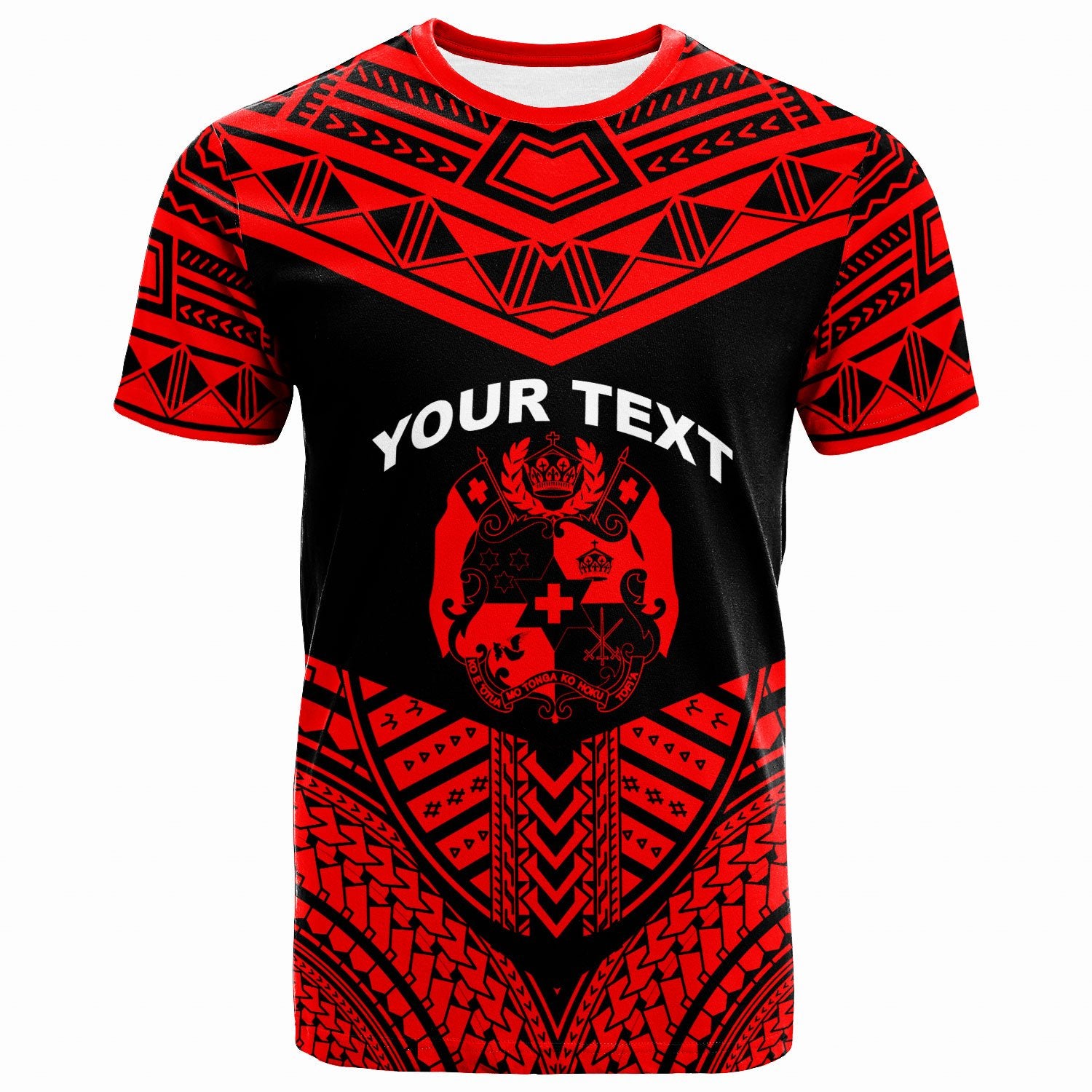 Tonga Custom T Shirt Tribal Pattern Cool Style Red Color Unisex Red - Polynesian Pride