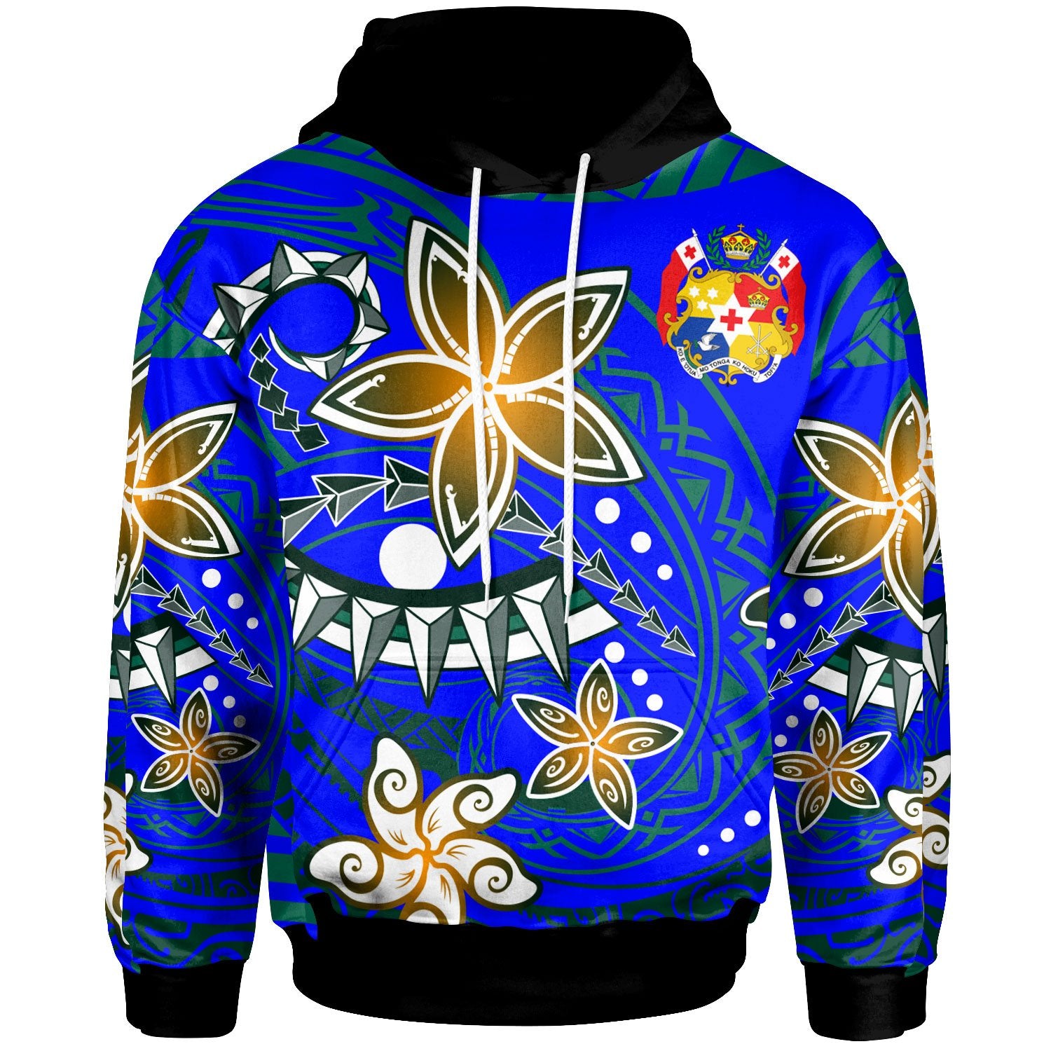 Tonga Hoodie Spring Style Unisex Blue - Polynesian Pride