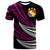 Tonga Custom T Shirt Wave Pattern Alternating Purple Color Unisex Purple - Polynesian Pride