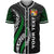 Tonga Polynesian Custom Personalised Baseball Shirt - Tonga Strong Fire Pattern Unisex Black - Polynesian Pride