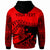 Tonga Custom Hoodie Youthful Dynamic Style Red Neon Color - Polynesian Pride