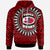 Tonga Hoodie Rugby Style Red Black Color Unisex Red - Polynesian Pride