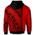 Tonga Zip up Hoodie Unique Barcode Black Red - Polynesian Pride