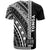 Tonga Custom T Shirt Barcode Black Color - Polynesian Pride