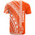 Tonga T Shirt Barcode Orange Color - Polynesian Pride